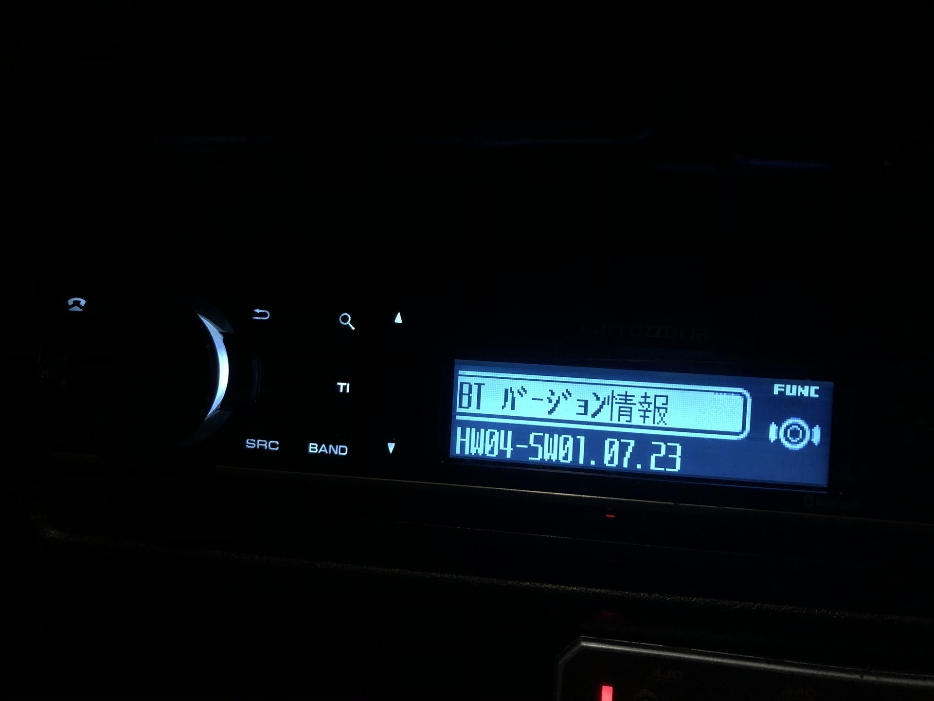 ジムニー カロッツェリア DEH-970 Bluetoothソフトウェア更新